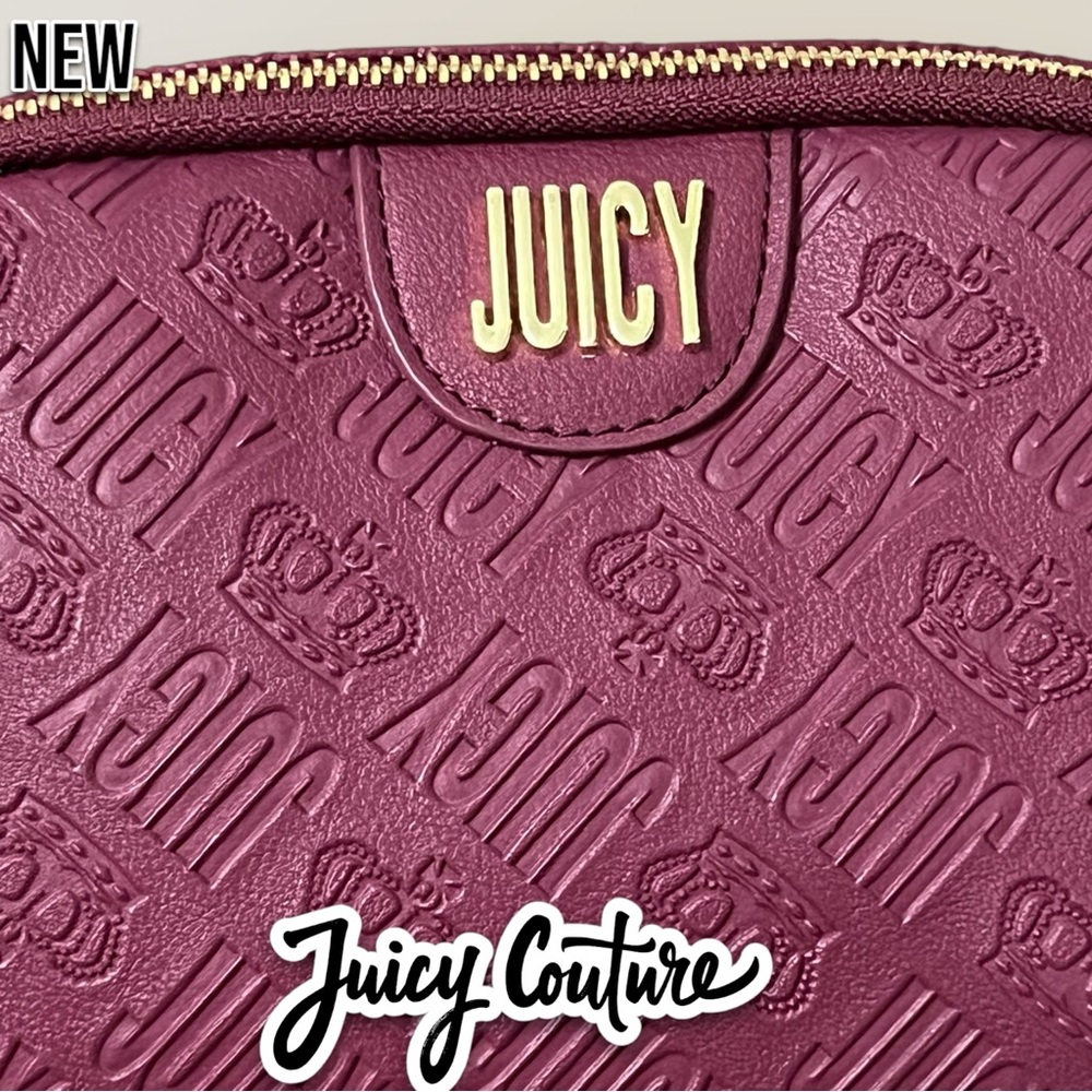 New NWT Juicy Couture Fanny Pack Belt Bag Purse - Maroon - Picture 2 of 7